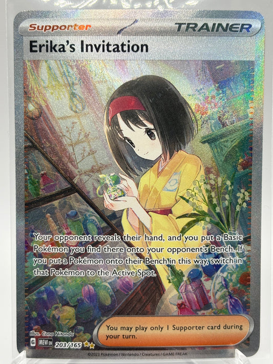 Erika's Invitation (203/165) Full Art Holofoil [Scarlet & Violet: 151] - NM