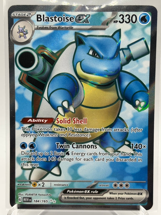 Blastoise ex (184/165) Full Art UR [Scarlet & Violet: 151] - NM