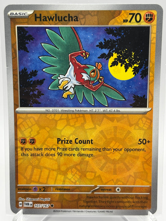 Hawlucha (107/167) Reverse Holofoil [Scarlet & Violet: Twilight Masquerade] - NM